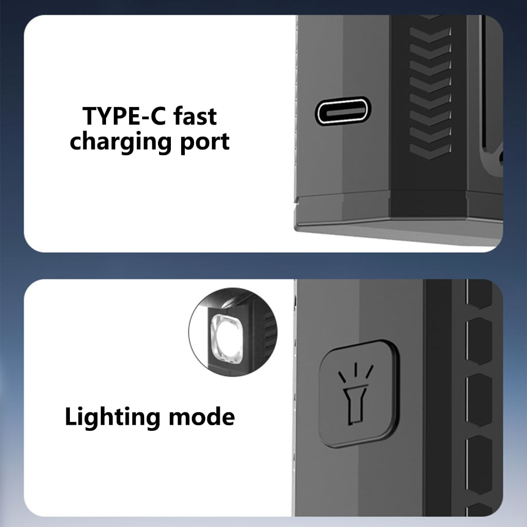 Compacts LED Light And Blower Electric Air Dusters Powerful Blower for Outdoor Camping and Hiking Lover