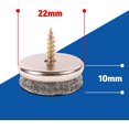 thumbnail image 3 of Deslizadores para muebles: paquete de 32 deslizadores para sillas. Los fieltros Furniture Pad Ave de 5 mm de espesor son una protección ideal para las patas de la silla. Deslizamiento de silla con fác, 3 of 5