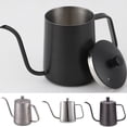 thumbnail image 5 of Bgsha 350 600ML Stainless Steel Gooseneck Kettle Narrow Spout Hand Drip Coffee Pots, 5 of 5