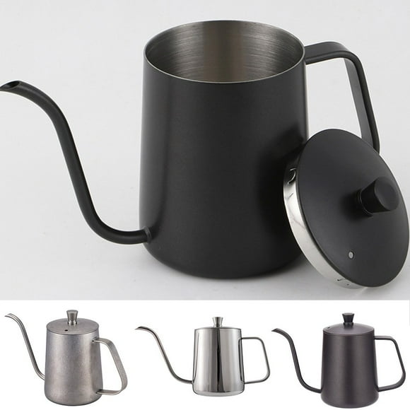 350ML/600ML Stainless Steel Gooseneck Coffee Kettle Long Narrow Spout Coffee Pot Hand Drip Kettle Tea Pot With Lid