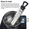 thumbnail image 3 of Visland Candy Thermometer 6-Zone Stainless Steel Clip-On Instant Read Cooking Thermometer for Deep Baking Frying Temperature Gauge, 3 of 7
