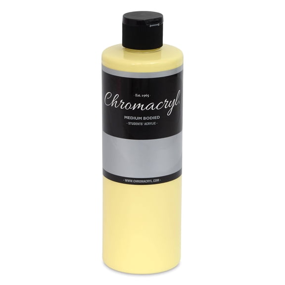 Chromacryl Students' Acrylic Paint Pint Pastel Yellow