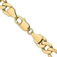 thumbnail image 3 of Auriga Fine Jewelry 14K Yellow Gold 8.75mm Flat Figaro Chain Bracelet 9 inch for Women, 3 of 5