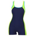 thumbnail image 3 of TSADFHJI Maillots de Bain Tankini pour Femmes Mode Décontractée Couleur Unie Patchwork Col Rond Maillot de Bain Gilet S Jaune, 3 of 3