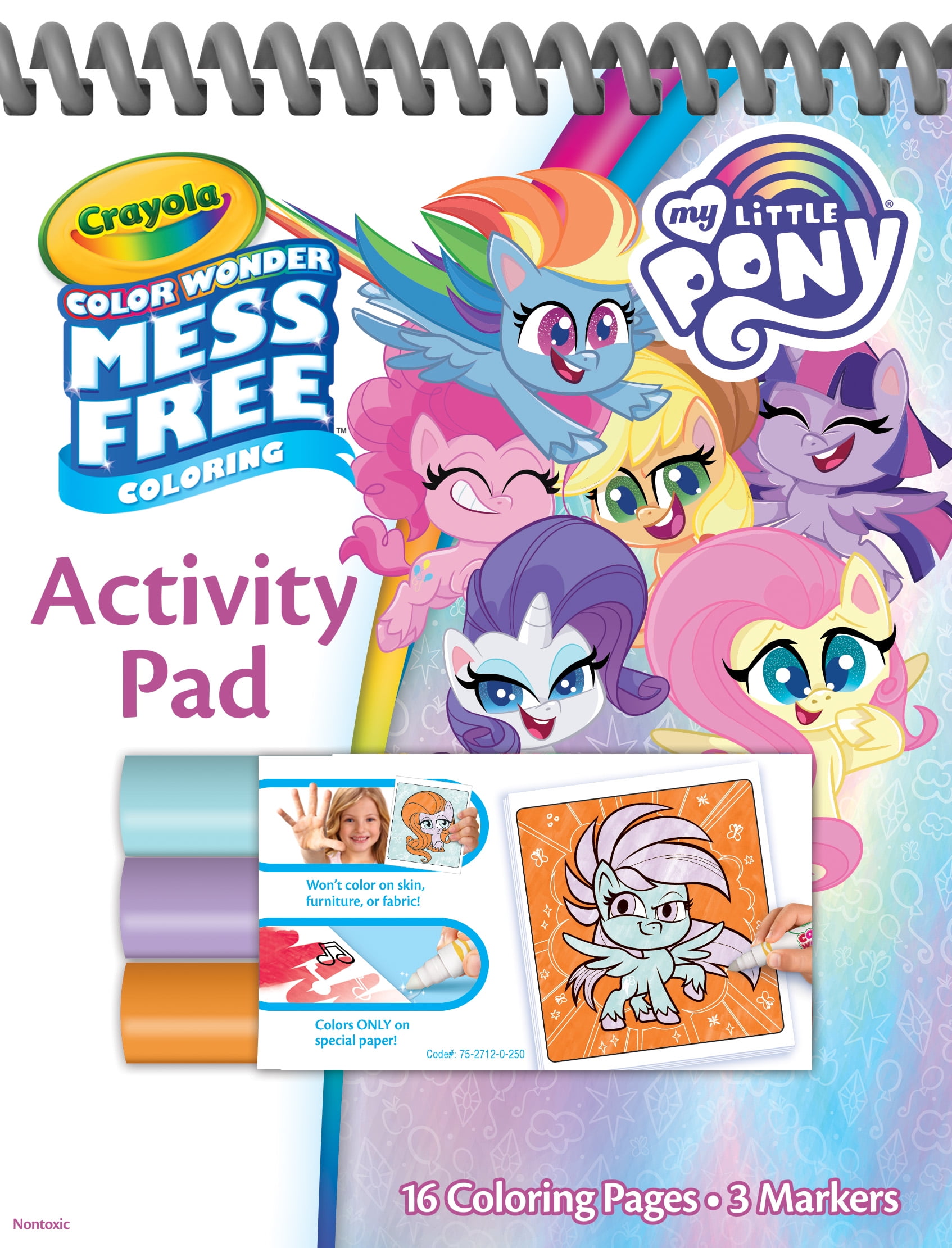 Crayola Color Wonder My Little Pony Activity Coloring Set, Child, 16 Pages
