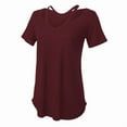 thumbnail image 3 of Boxercraft Women's Moxie T-Shirt in Red 3XL | T53, 3 of 7