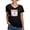 Black, variant on - Beans Women's V Neck Dark T Shirt - Women's V-Neck Dark T-Shirt