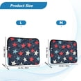 thumbnail image 4 of FORMRS 13-13.3 inch Laptop Sleeve Case Soft Carrying Quilted Computer Bag Cover, Red White Stars, 4 of 7