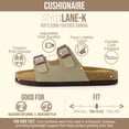 thumbnail image 2 of Cushionaire Lane Boys and Girls Sandals, Comfortable Cork Footbed Slide Sandals with Adjustable Straps and Supportive Cushioned Design - Kids Summer Sandals, 2 of 13