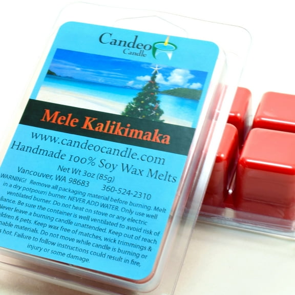 Candeo Candle, Mele Kalikimaka, Soy Melt Cubes, 2-Pack
