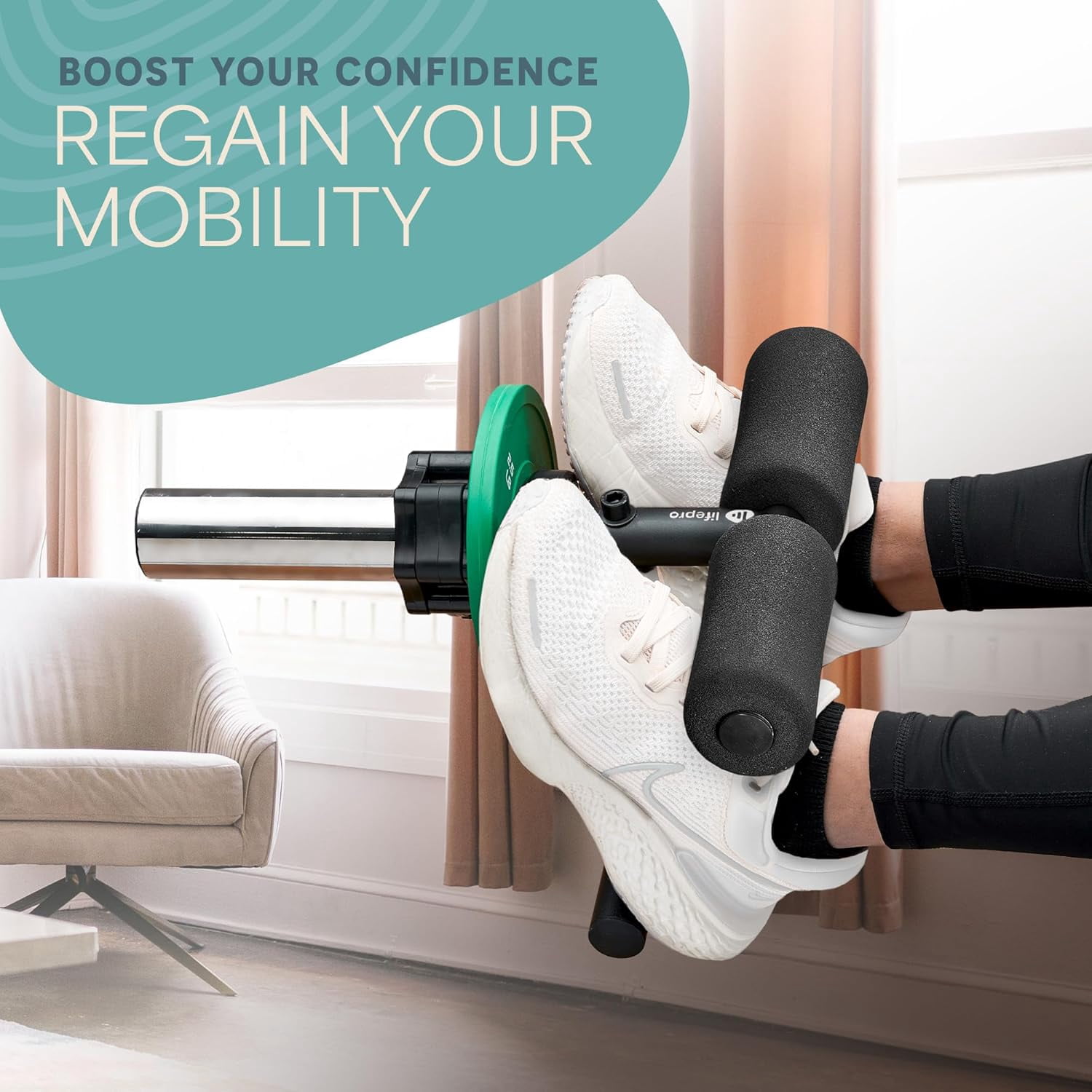 LifePro Tib Bar – Anterior Tibialis Strength Trainer for Dorsiflexion and Lower Leg Workouts
