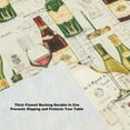 thumbnail image 2 of Wine Bottles and Tasting Print 52 x 70 inch Rectangle Vinyl Flannel Backed Holiday Party Tablecloth, 2 of 9