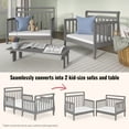 thumbnail image 6 of Dream On Me Emma 3 in 1 Convertible Toddler Bed In Storm Gray, 6 of 6