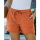 thumbnail image 2 of Pantalones cortos casuales para mujer con bolsillos con cordón de moda, pantalones cortos de verano suaves y transpirables para fiesta en la playa, gimnasio, 2 of 6