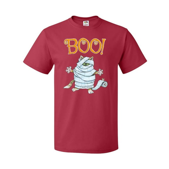 Inktastic Boo with Mummy Cat T-Shirt