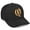 Black, variant on Daxton Premium Mid Profile Hat Semi Curved Visor Burgundy Cap Black Gold Gothic Embroidered, Letter C
