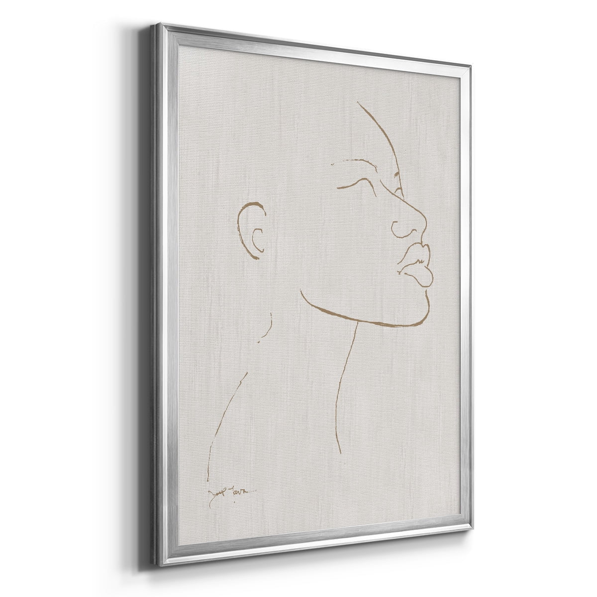 Portrait Sketch I Premium Framed Print - Ready to Hang