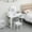White, variant on Ataucjin Kids Vanity with Lighted Mirror, 2 in 1 Little Girls Vanity Table & Stool, Kids Makeup with Bookshelf, Drawer & Open Shelves for 3-9 Yrs Girls
