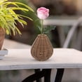 thumbnail image 1 of Hytrove Florero Cesta Decorativa De Sintético Marrón Para Hogar Con Estilo Vintage Bohemio, 1 of 6
