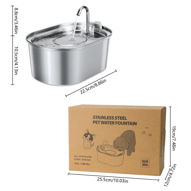 Metal pet water dispenser deals