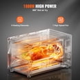 thumbnail image 3 of VEVOR 13-IN-1 Air Fryer Toaster Oven, 28L/29.6Qt Convection Oven, 1800W 2-Tier Toaster Ovens Countertop Combo with Wire Racks, Pizza Pan, Gloves, Home and Commercial Use, 3 of 9