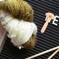 thumbnail image 1 of DEEPCRAFF Chocolate Color Darning Mushroom Tool Versatile Wooden Patching Accessory, 1 of 7