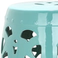 thumbnail image 2 of Safavieh Blossom Solid Indoor/Outdoor Garden Patio Stool, Light Blue, 2 of 4