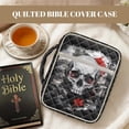 thumbnail image 7 of FOR U DESIGNS Skull Print Bible Case for Women Men Lightweight Carrying Organizer Bag Bible Protective with Handle and Zipper Handbag for Bible Study/Daily Use, 7 of 7