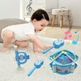thumbnail image 6 of Danhjin Baby Musical Toys, Musical Toy Set with Hand Pat Drum Rattle and Trumpet, Early Learning Percussion Instrument for Infants Safe ABS Plastic, Christmas Gifts for Newborn Boys and Girls, 6 of 6