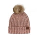 thumbnail image 1 of Gorros de esquí con pompón y forro polar de punto para mujer, gorros de punto fino con protección para los oídos, cálidos para exteriores, mantienen el calor y previenen el frío, 1 of 5