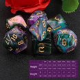 thumbnail image 2 of Mistayd Dice Set -D&D Polyhedral Dice (7 PCS ) for Dungeons and Dragons (Purple Green Four Colors)…, 2 of 4