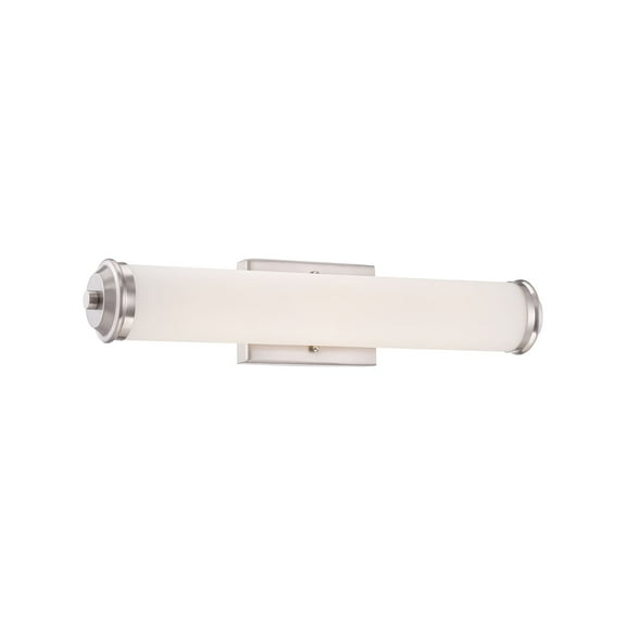 Designers Fountain Geneva Satin Platinum LED 24in Bathroom Vanity Light Fixture, LED68303-SP