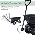 thumbnail image 6 of Costway 660lb Garden Dump Cart Dumper Wagon Carrier Wheel Barrow Air Tires Heavy Duty, 6 of 10