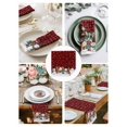 thumbnail image 3 of Red Buffalo Plaid Snowman Cloth Napkins Set of 6 Reusable Dinner Napkins, Christmas Winter Snowflake Xmas Cocktail Napkin Washable Table Napkins for Wedding/Holiday Party/Baby Shower 20"x20", 3 of 7