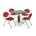 thumbnail image 3 of ofm pkg-brk-022-0010 breakroom package, gray nebula table/lemon yellow chair, 3 of 5