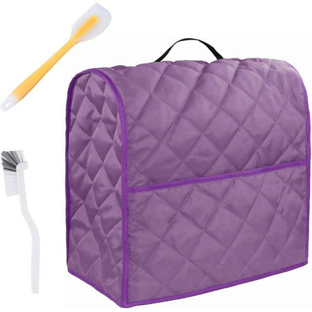Housse Antipoussière pour Batteur sur Socle KitchenAid, Housse pour Batteurs sur Socle kitchen aid avec Poches, Housse Matelassée pour Batteur sur Socle avec Poches, Dessus avec Poignée (Violet)