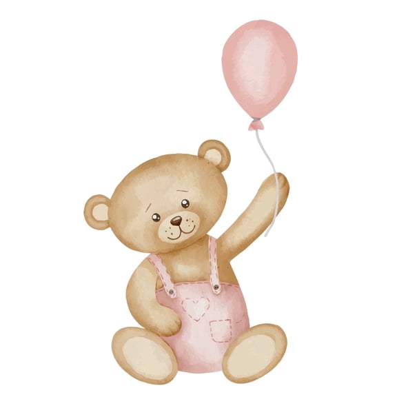Teddy Bear Edible Image Cupcake Toppers, by TNCT (12 Count)