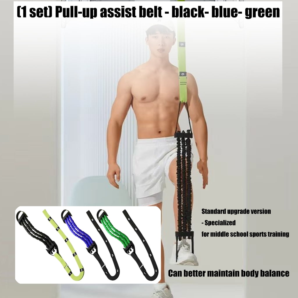 Pull Up Training Band Upper Body Workout Tear Resistant Nylon Fabric Slip Foot Pad 100kg Weight Limit