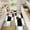 Black, variant on Kitchen Mats Set of 3 Navy Blue Anti-Fatigue Non-Slip Washable Floor Mats