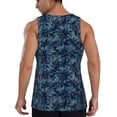 thumbnail image 3 of Fotbe Hawaiian Style Pattern Men's Quick Dry Workout Tank Top Gym Muscle Tee Fitness Bodybuilding Sleeveless T Shirt Breathable Workout Shirt-Large, 3 of 9