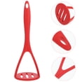 thumbnail image 1 of Silicone Potato Masher Sturdy and Heat Resistant Masher Manual Potato Masher Fruit Ricer Masher Kitchen Gadgets ( Red ), 1 of 9
