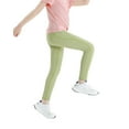 thumbnail image 4 of Girls' Comfortable Sports High Waist High Stretch Yoga Pants with Pockets, 4 of 5