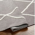 thumbnail image 4 of Mark&Day Washable Rugs, 3x7 Buck Grove Global Charcoal Runner Area Rug, Grey Ivory Carpet for Hallway, Kitchen, Bedroom or Living Room (2'7" x 7'2" Runner, Machine Washable), 4 of 6