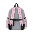 thumbnail image 3 of Butterfly and Pink White Pattern Cute School Backpack with Padded Back and Adjustable Shoulder Straps 13.4"x11"x4.7", 3 of 5