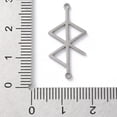 thumbnail image 3 of 304 Stainless Steel Amulet Rune Love Peace Connector Charms Stainless Steel color 26x13x1mm Hole: 1.2mm, 3 of 3