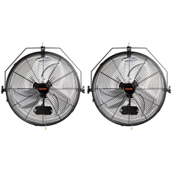 Ventilador de pared VEVOR de 46 cm, 3 velocidades, resistente al agua IP44, paquete de 2