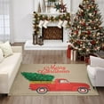 thumbnail image 6 of Addison Rugs Indoor/ Outdoor Cozy Winter Red Washable Christmas Truck Rug 5' x 7'6" - Red, 6 of 6