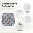 thumbnail image 4 of Balery Snowflake Christmas gnome Pantalones cortos deportivos para mujer con forro y dos bolsillos, elásticos, para entrenamiento, gimnasio, yoga-XX-Large, 4 of 7