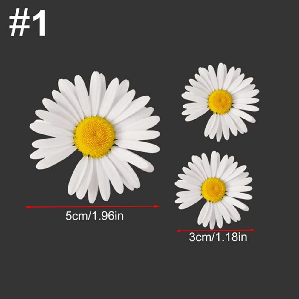 1pc Car 3D Plant Flower Stickers Reflective Decal Waterproof Vinyl Cover Women