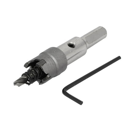 - 18.5mm cutting dia carbide tipped triangle shank twist drill bit hole saw cutter